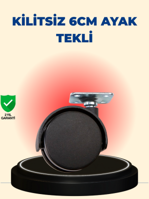 Masa ve Sehpa İçin 6 cm Kilitsiz Ayak Tekli