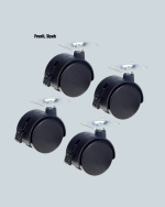 Kilitli Mini Tekerlek Ayak 4 cm 4’lü Set - Görsel 5