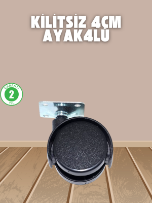 Sehpa ve Ekipmanlar İçin Kilitsiz 4 cm Ayak 4’lü