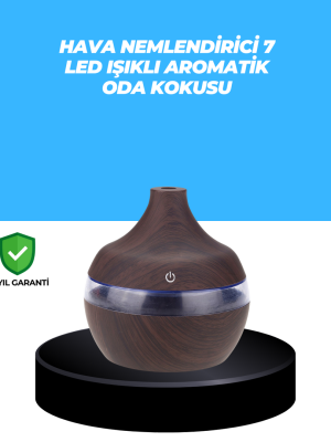 7 Renk Dinlendirici LED Işıklı Aroma Buhar Makinesi