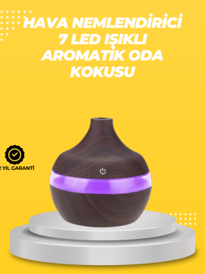 7 Renk LED Işıklı Ultrasonik Aroma Difüzör 300 ml
