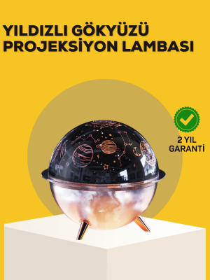 Yıldızlı Gökyüzü Efektli Uzay Temalı Nemlendirici Lamba