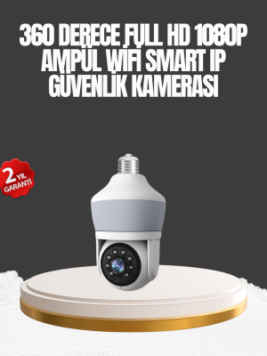 Gece Görüşlü Mobil Uygulamalı Akıllı Ampül Kamera