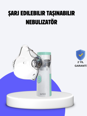 Cep Tipi Şarjlı Nebulizatör Ultrasonik Buhar Makinesi