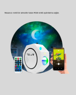 Romantik Atmosfer İçin Yıldızlı Gökyüzü LED Projektör - Görsel 4