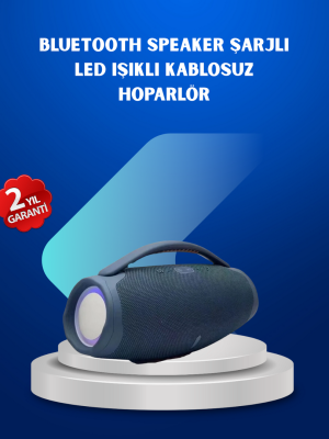 IPX5 Su Geçirmez Taşınabilir Bluetooth Hoparlör Renkli Işıklı