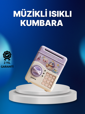 Mor Otomatik Para Girişli Elektronik Şifreli Kumbara