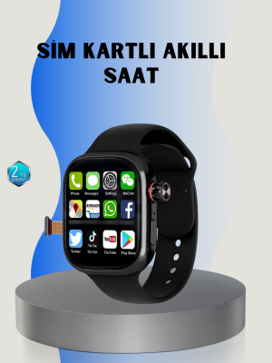 Adımsayar ve Nabız Ölçerli SIM Kartlı Akıllı Saat