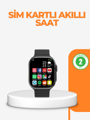 Telefon Bağımsız SIM Kartlı Akıllı Saat Nabız Ölçerli