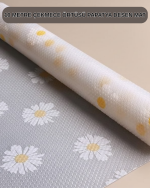 10 Metre Papatya Desenli Kaymaz Çok Amaçlı Dolap İçi Örtü