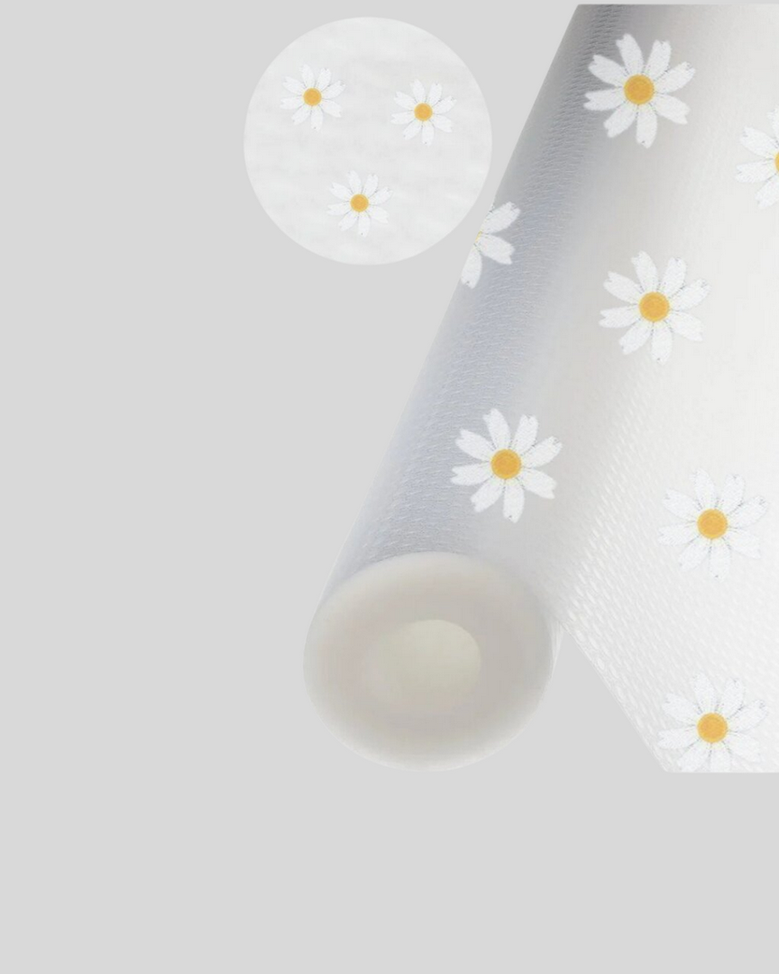 1247959_10-113.png 10 Metre Papatya Desenli Dolap İçi Kaymaz Koruyucu Mat - Görsel 5