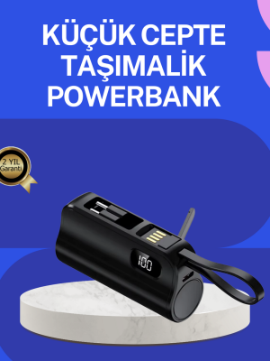 PD 20W Hızlı Şarjlı Kablolu Kablosuz Kullanım Powerbank