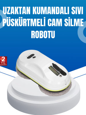 UPS Destekli Düşmeye Karşı Korumalı Cam Temizleme Robotu