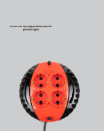 Türkiye Üretimi 5 Metre 4 Prizli Kablolu Makara - Görsel 5