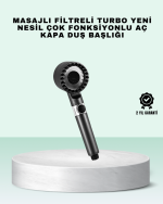 Aç Kapa Tuşlu Filtreli Duş Başlığı Yeni Nesil Tasarım