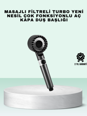 Aç Kapa Tuşlu Filtreli Duş Başlığı Yeni Nesil Tasarım