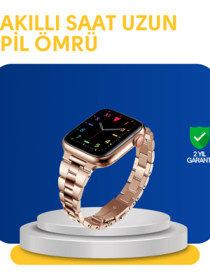 Türkçe Destekli Akıllı Saat Suya Dayanıklı Çok Fonksiyonlu