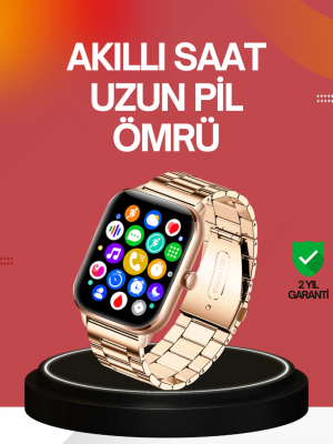 41 mm Kavisli Kasa Akıllı Saat IOS ve Android Uyumlu