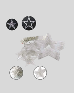 Yıldız Desenli Perde Tipi Peri Led 3x3 Metre Aydınlatma - Görsel 5