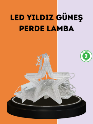 3x3 Metre Yıldız Peri Led Perde Işık Romantik Dekorasyon