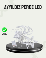 İç ve Dış Mekan Uyumlu Pilli Yıldız Ay Peri Led Perde