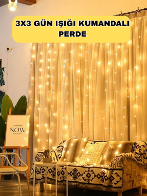 Zaman Ayarlı 8 Modlu Günışığı Perde Led Işık USB Çalışma