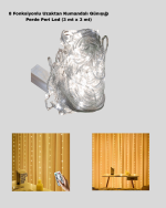 Zaman Ayarlı 8 Modlu Günışığı Perde Led Işık USB Çalışma - Görsel 3