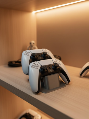 İkili Gamepad Tutucu Antrasit 7x18 cm Oyun Aksesuarı