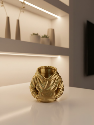 Dekoratif Gold Hoodie Kalemlik 10x10 cm