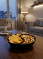 Dekoratif Siyah Çerezlik Kase 4’lü Set 3x12 cm