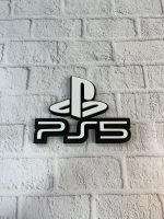 PlayStation 5 Logo Duvar Dekoru Minimal Tasarım 16×12 cm - Görsel 5
